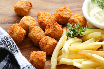 fried chicken nuggets