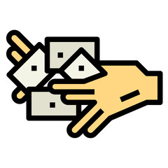 magic show filled outline icon style