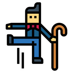 magic show filled outline icon style