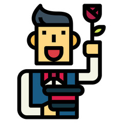 magic show filled outline icon style