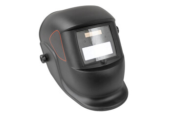 welding helmet, on isolated white background