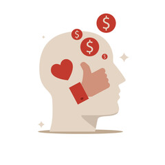 Popular content, donation and crowd funding. Earning money on social media. Modern vector illustration in flat style 