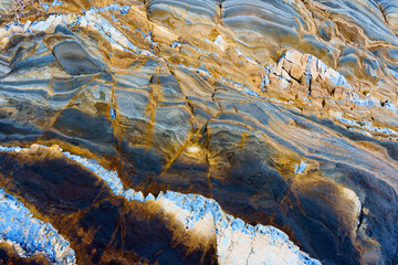 Abstract Background of Layered Rocks