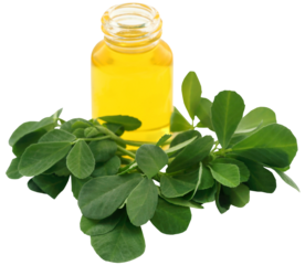 Fenugreek leaves with oil in bottle