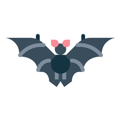bat flat icon style