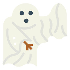 ghost flat icon style
