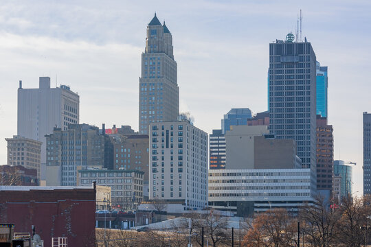 Sunny view of the Kansas City skyline