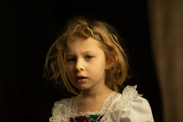 portrait of a little girl