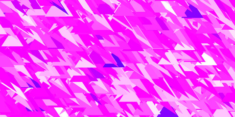 Light purple vector background with triangles.