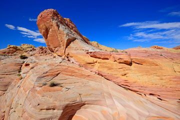 Rock formation of Pastel Canyon - Valley of Fire State Park, Nevada