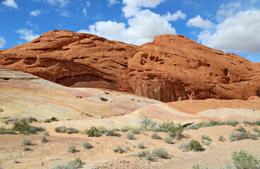Fototapeta na wymiar Red rock - Valley of Fire State Park, Nevada