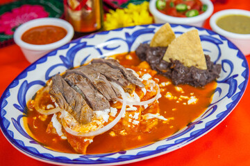 Chilaquiles con Arrachera, Alta Cocina Mexicana, Platillos