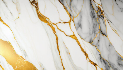 white-golden marble, texture. generative ai