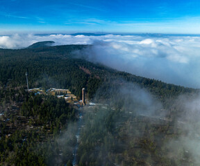 Fototapeta premium landscape with fog
