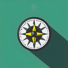 The mountaineer's compass in a detailed illustration
