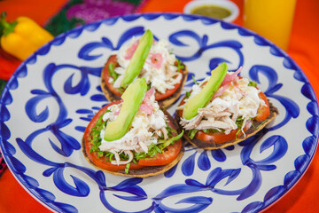 Tostadas, Alta Cocina Mexicana, Platillos