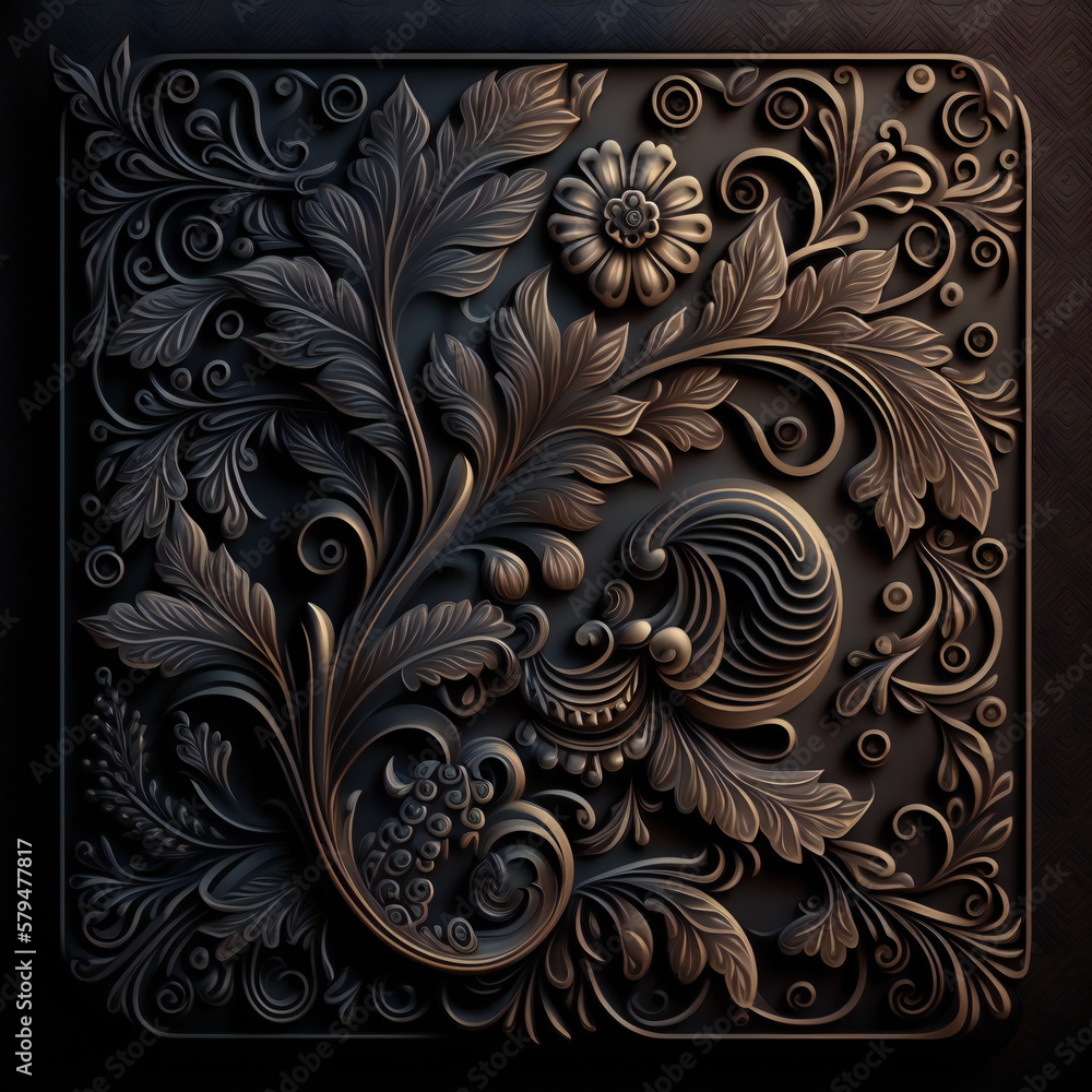 Poster background with embossed pattern
