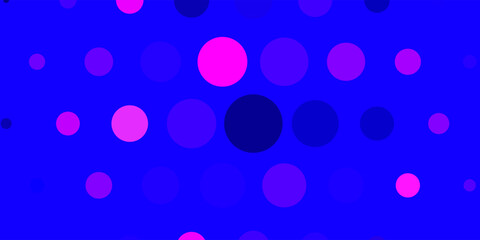 Light Purple, Pink vector pattern with spheres.