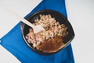 Typical lechona from Tolima with rice
