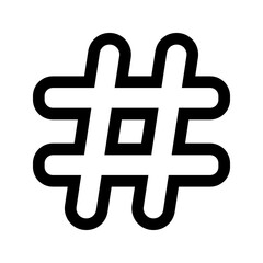 Hashtag icon. sign for mobile concept and web design. vector illustration