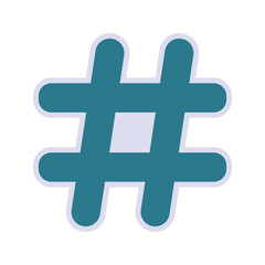 Hashtag icon. sign for mobile concept and web design. vector illustration