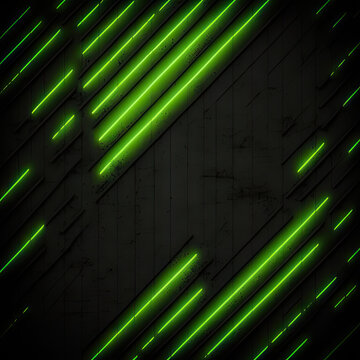 Neon Green and Black Grunge Background Texture - Neon Green and Black Grunge Backgrounds Series - Grunge Wallpaper created with Generative AI technology