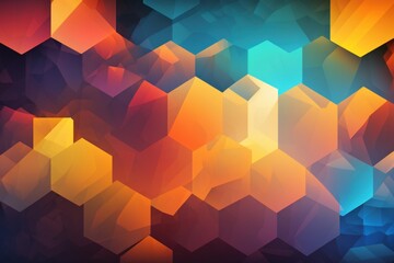 A vibrant display of abstract geometric shapes that will add an intriguing touch to any design project