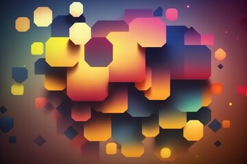 A vibrant display of abstract geometric shapes that will add an intriguing touch to any design project