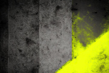 Neon Yellow and Gray Grunge Background Texture - Neon Yellow and Gray Grunge Backgrounds Series - Grunge Wallpaper created with Generative AI technology