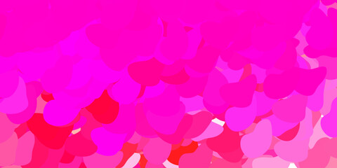 Light pink vector background with random forms.