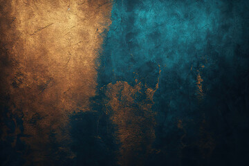 Blue and Bronze Grunge Background Texture - Blue and Bronze Grunge Backgrounds Series - Grunge Wallpaper created with Generative AI technology