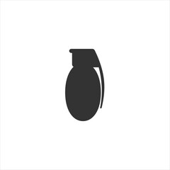 Hand grenade. War. Vector illustration.