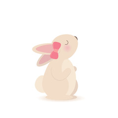 Easter rabbit. Holiday. Vector illustration.