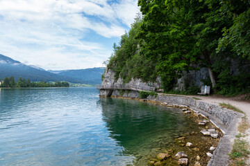 Fototapeta premium Lake Wolfgang in summer, Austria