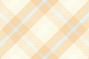 Seamless tartan plaid pattern with texture and pastel color. Vector illustration.