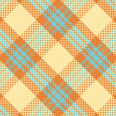 Seamless tartan plaid pattern with texture and pastel color. Vector illustration.