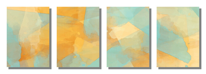 Abstract watercolor brush background.