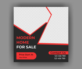 Real Estate Social Media Post Design Layout 