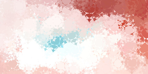 Fototapeta premium Light Pink, Green vector template with triangle shapes.