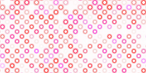 Light pink, yellow vector template with flu signs.