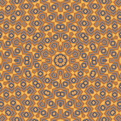 Decorative mosaic endless pattern graphic composition. Flat blanket print.