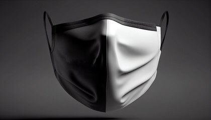 Realistic fabric face mask, medical mask, Generative AI 