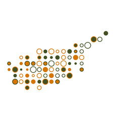 Cyprus Silhouette Pixelated pattern map illustration