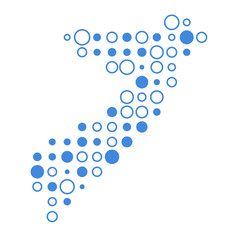 Somalia Silhouette Pixelated pattern map illustration