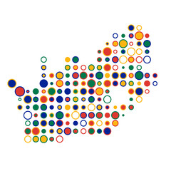 South africa Silhouette Pixelated pattern map illustration
