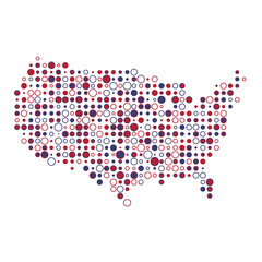 United states Silhouette Pixelated pattern map illustration