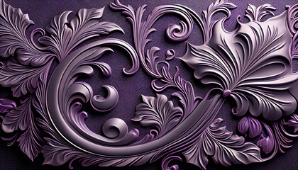 floral background with leaves