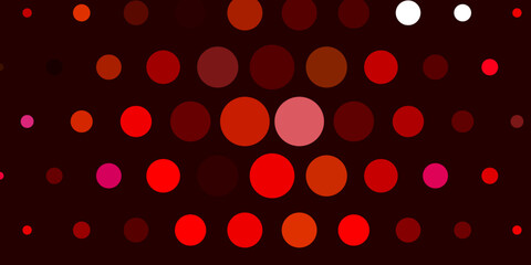 Fototapeta na wymiar Light Red, Yellow vector background with circles.
