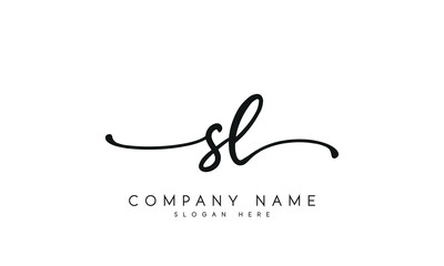 Handwriting signature style letter sk logo design in white background.