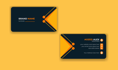 Business Card Layout, creative modern name card and presentation card.